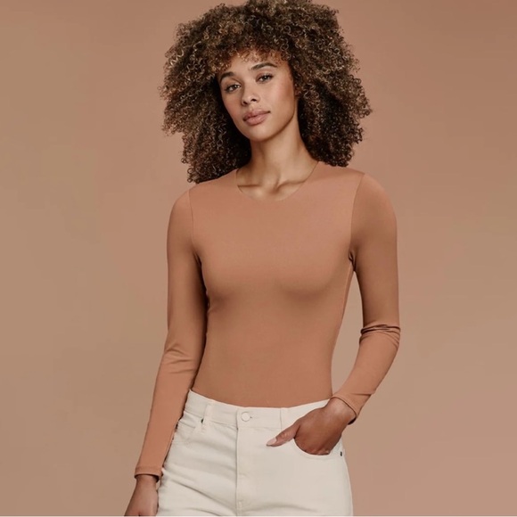 nuuds Tops - Nuuds Seamless Longsleeve Crewneck Bodysuit Size M